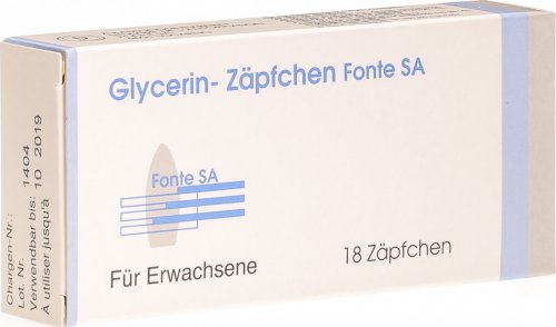 Glycerinzäpfchen Fonte für Erwachsene 18 Stück in der Adler Apotheke