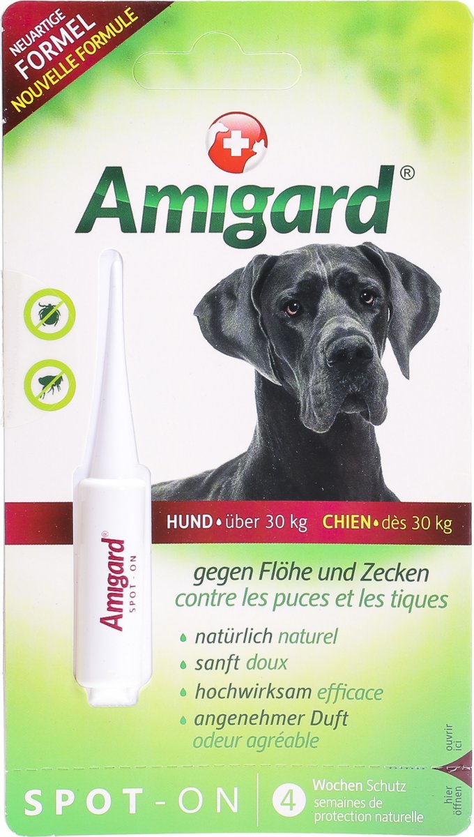 Amigard Spoton Hunde Über 30kg 6ml in der Adler Apotheke