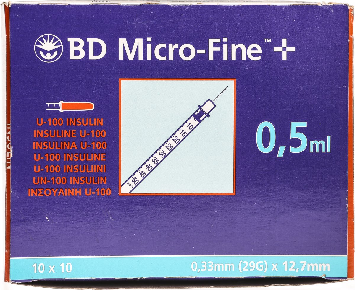 Microfine U100 Insulin Spritze 0 33mm X 12 7mm 0 5ml In Der Adler Apotheke