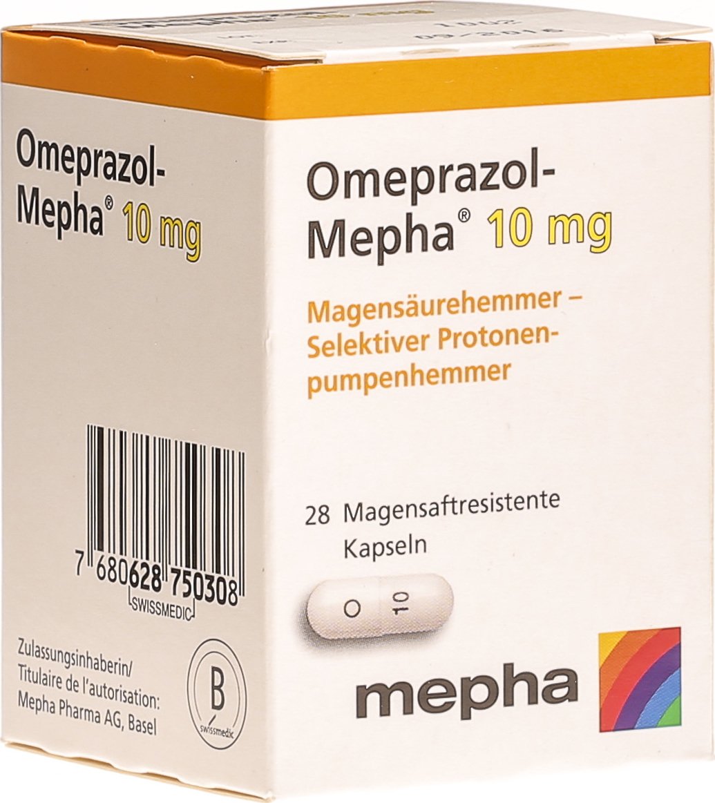 Omeprazol Mepha Kapseln 10mg Flasche 28 Stuck In Der Adler Apotheke