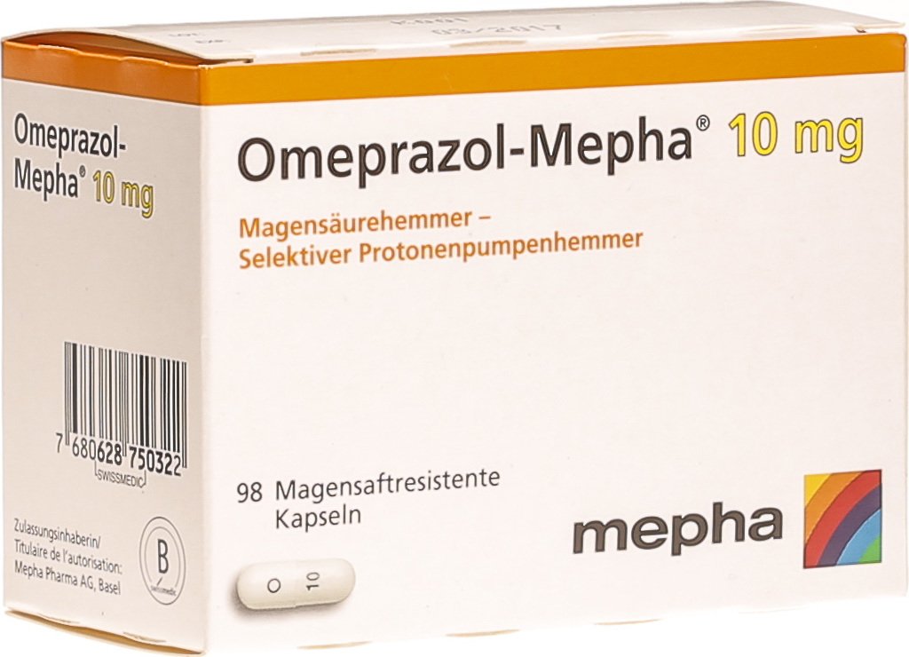 Omeprazol Mepha Kapseln 10mg Flasche 98 Stuck In Der Adler Apotheke