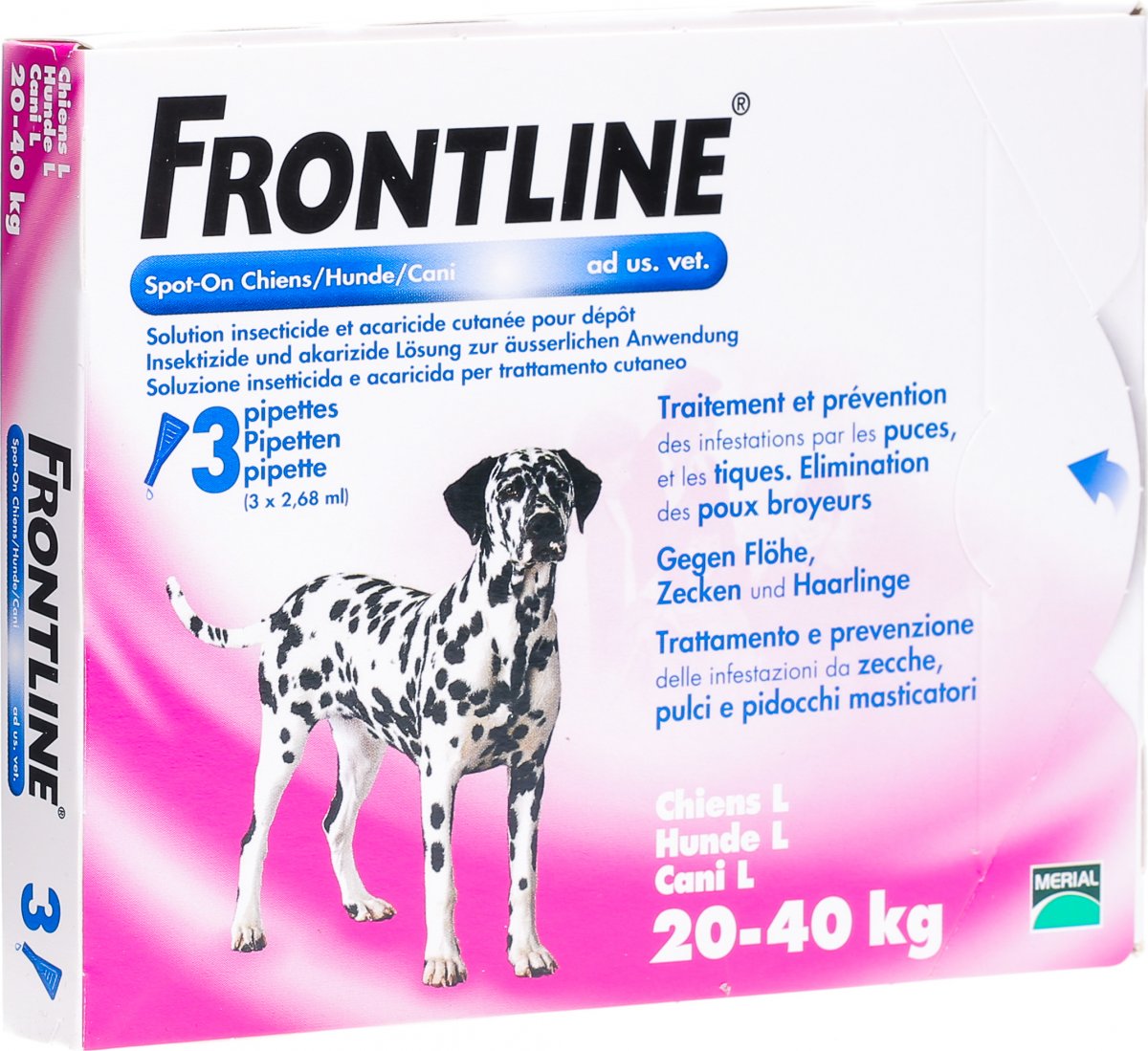 Frontline Spot On Hund L Liste D 3x 2.68ml in der Adler Apotheke