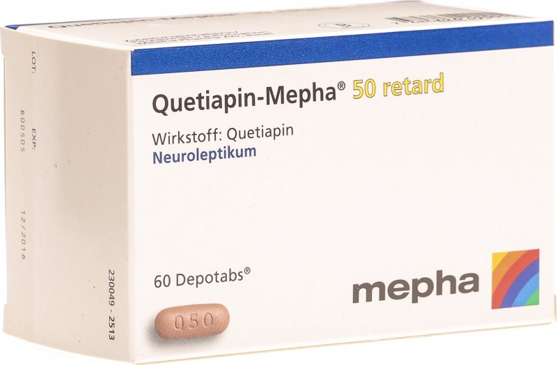 Quetiapin Mepha Retard Depotabs 50mg 60 Stück in der Adler ...