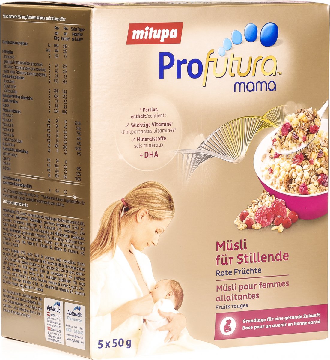 Milupa Profutura Mama Muesli Rote Fruchte 250g In Der Adler Apotheke