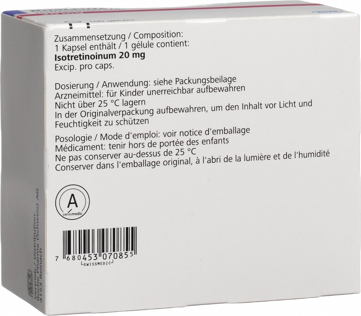 Roaccutan Kapseln 20mg 100 Stuck In Der Adler Apotheke