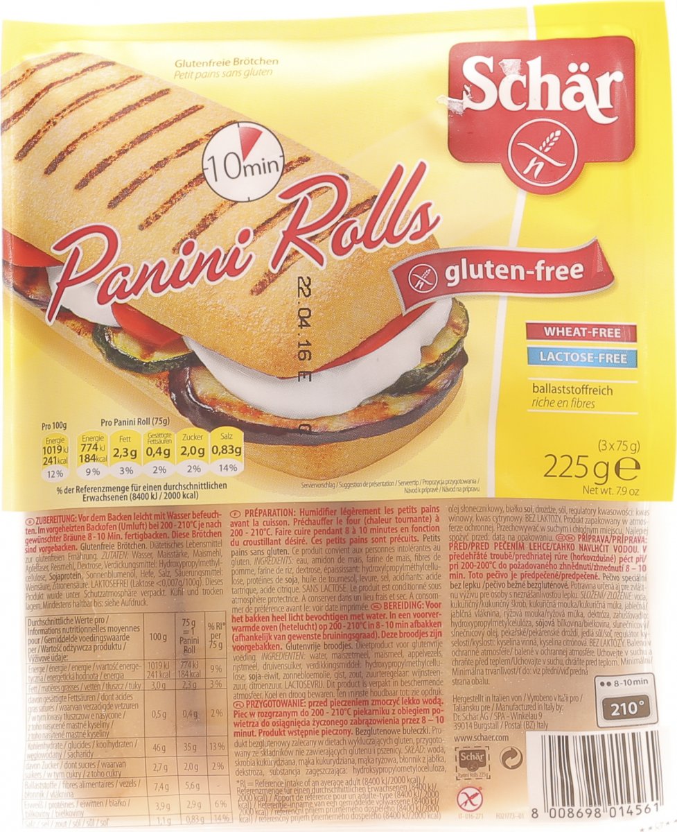 Schär Panini Rolls Glutenfrei 225g in der Adler Apotheke