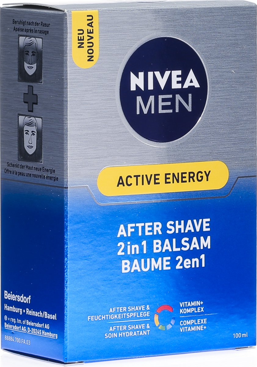 Nivea Men Active Energy After Shave 2in1 Balsam 100ml in der Adler Apotheke