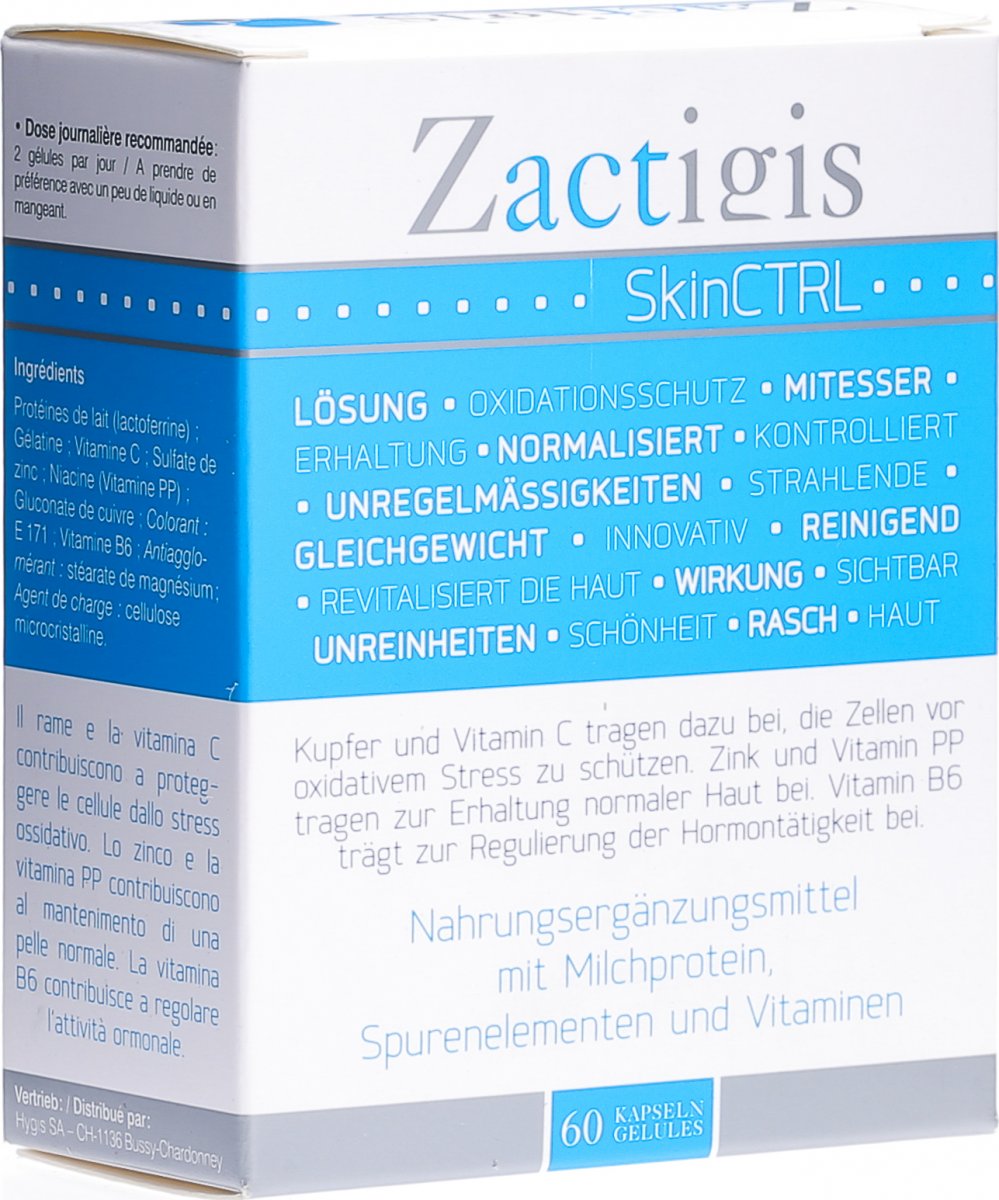 Zactigis Skinctrl Kapseln 60 Stuck In Der Adler Apotheke