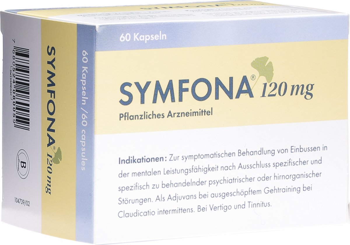 Symfona Kapseln 120mg 60 Stück in der Adler Apotheke