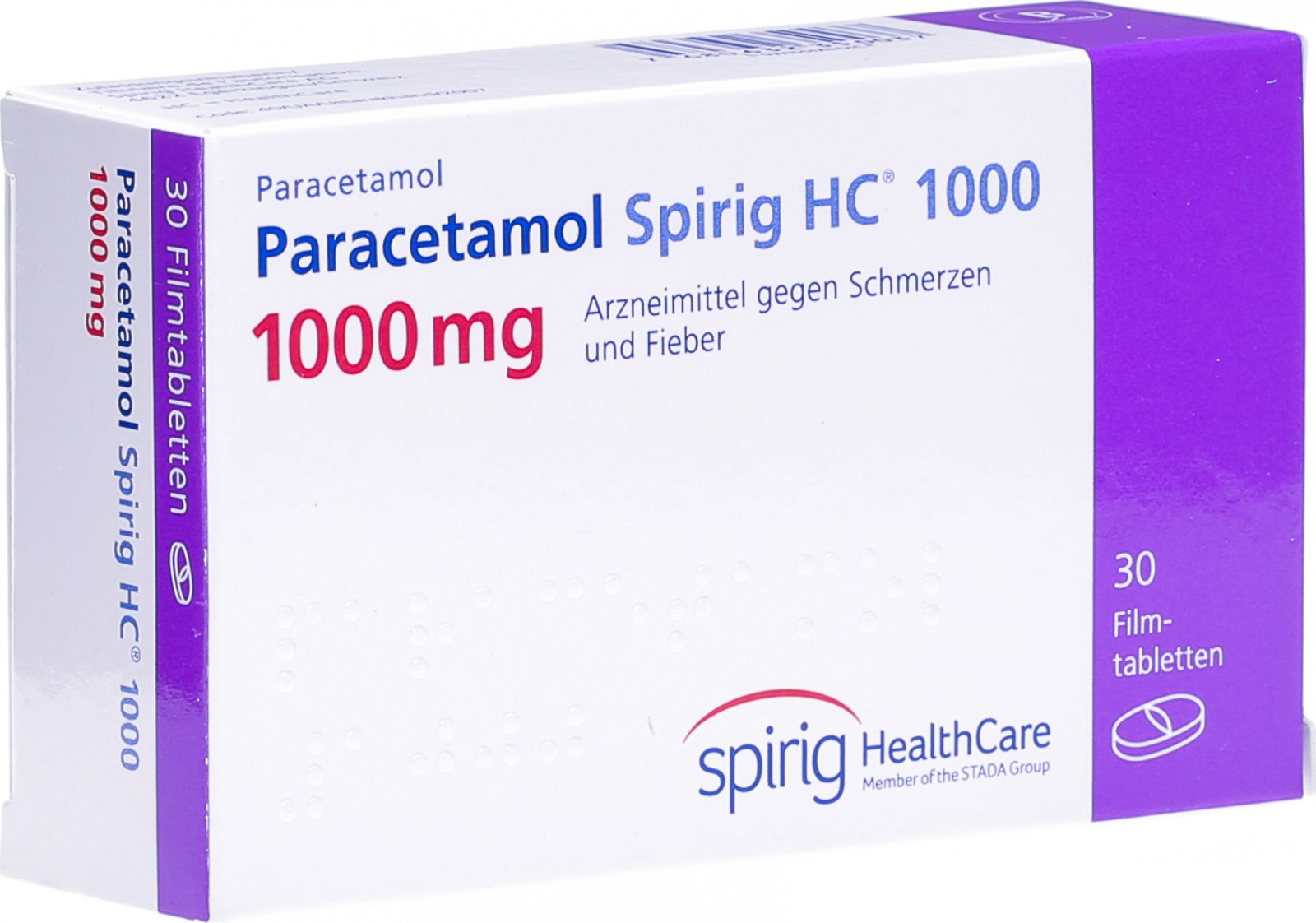 Paracetamol Spirig HC Filmtabletten 1000mg 30 Stück in der ...