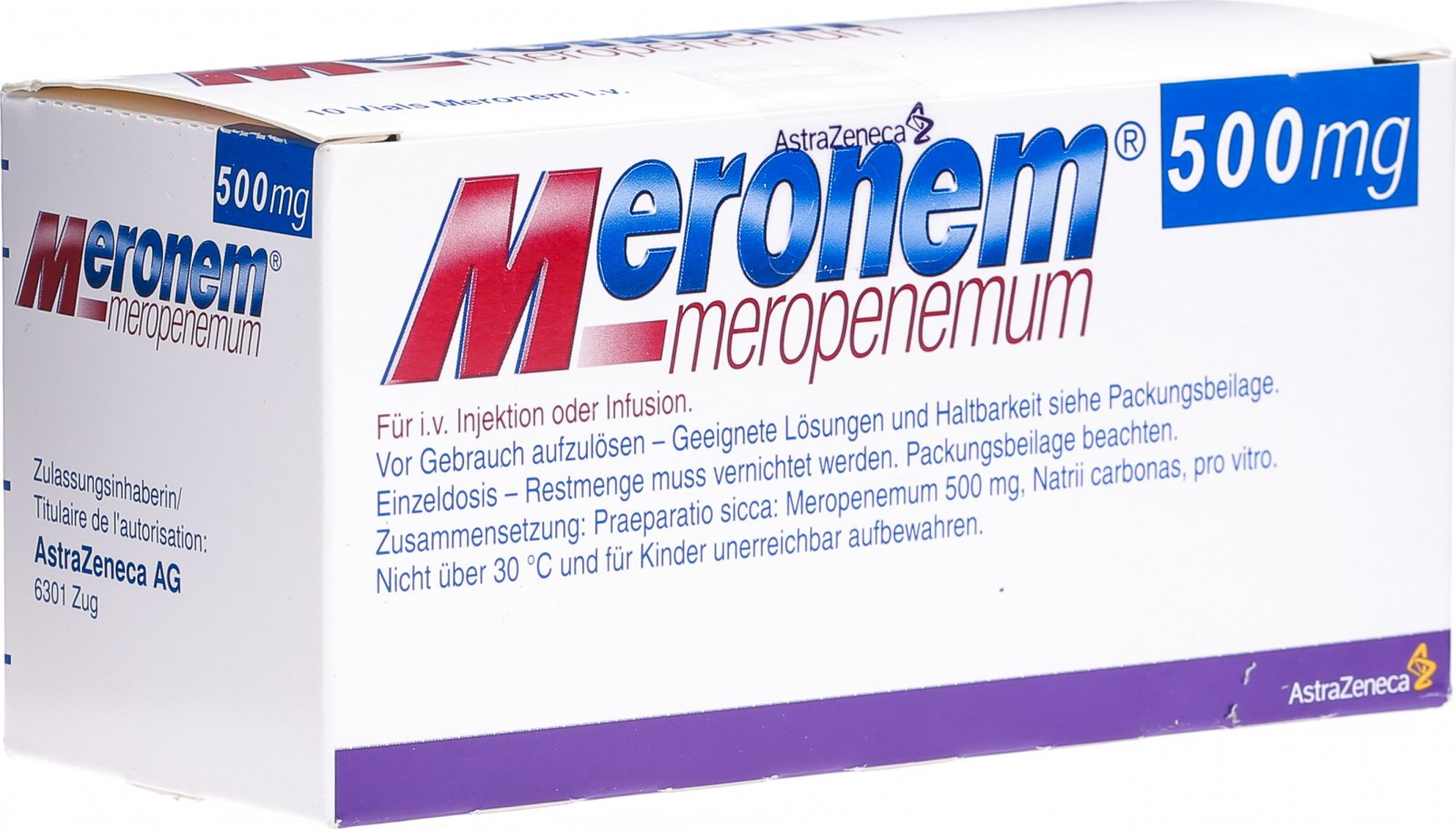 Meronem Trockensubstanz 500mg I V Durchstechflasche 10 Stuck In Der Adler Apotheke