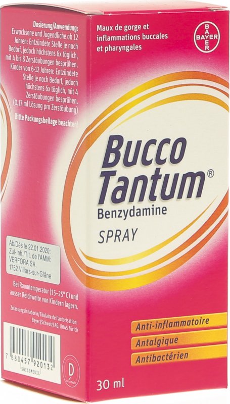 Bucco Tantum Spray 30ml In Der Adler Apotheke