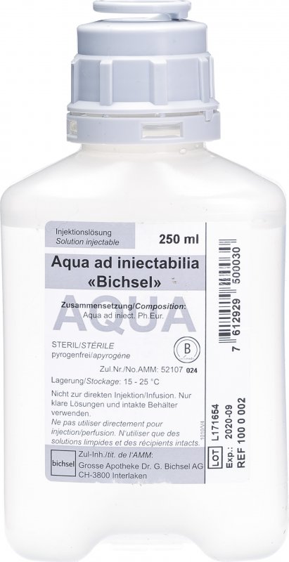 Aqua Ad Iniectabilia Bichsel 250ml Plastikflasche In Der Adler Apotheke