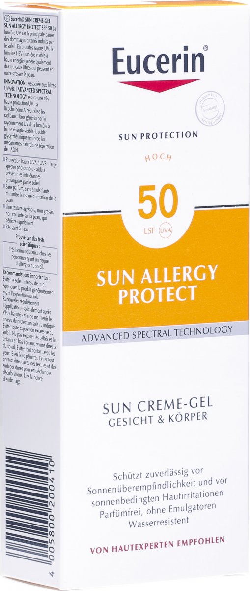 Eucerin Sun Cream Gel Allergy Protect Spf 50 150ml In Der Adler Apotheke