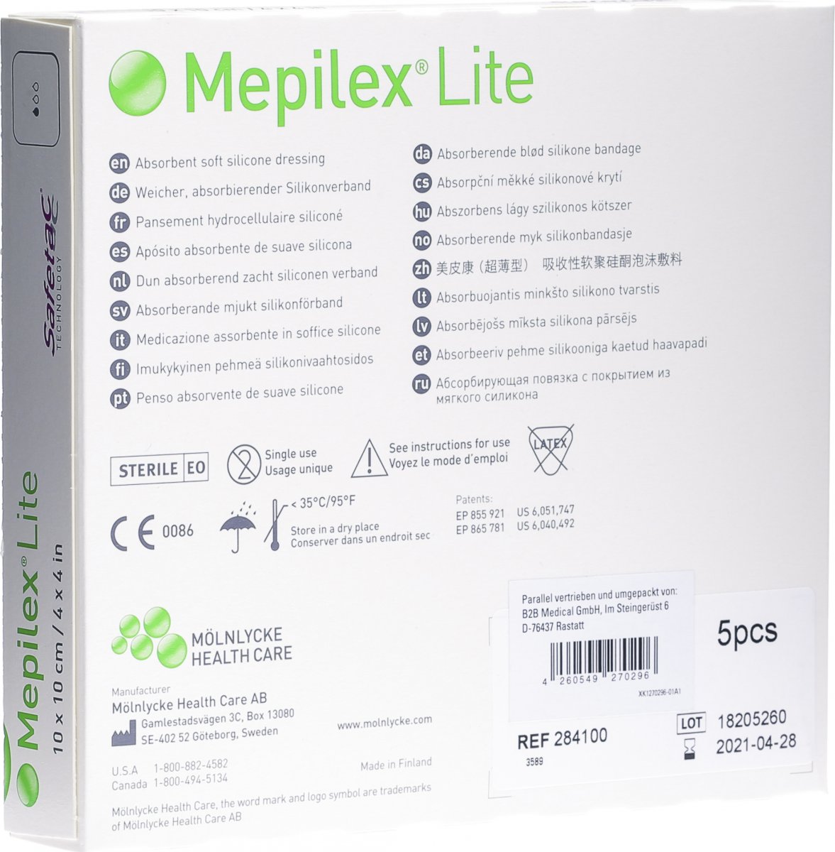 mepilex ag pad by safetac technology