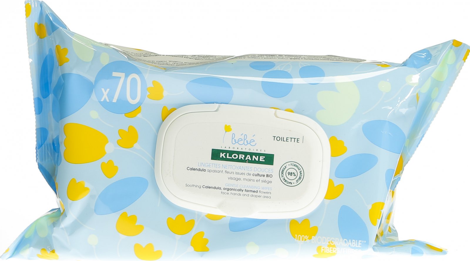 Klorane Bebe Degradable Cleaning Cloths 70 Pieces In Der Adler Apotheke