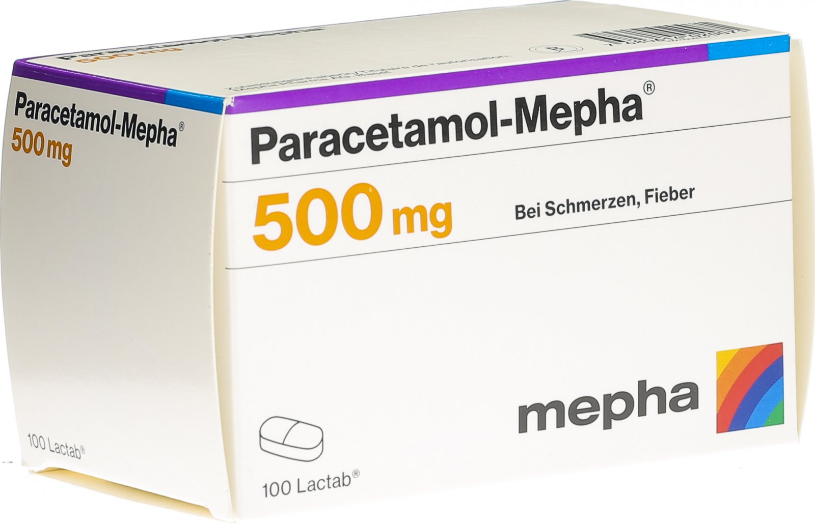 Paracetamol Mepha Lactab Mg St Ck In Der Adler Apotheke