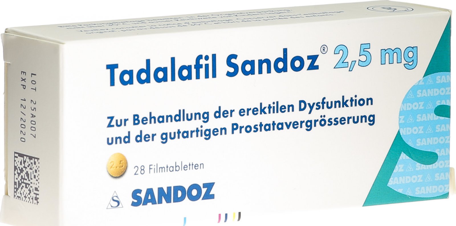 Tadalafil Sandoz 2.5 Mg