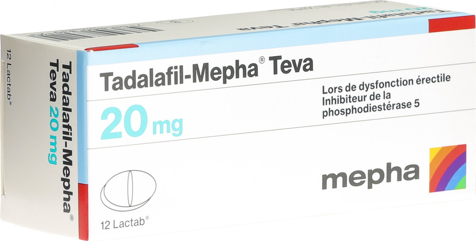 Tadalafil Mepha Teva Lactab 20mg 12 Stück in der Adler Apotheke