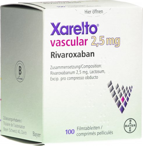 Xarelto Vascular Filmtabletten 2.5mg Dose 100 Stück In Der Adler Apotheke