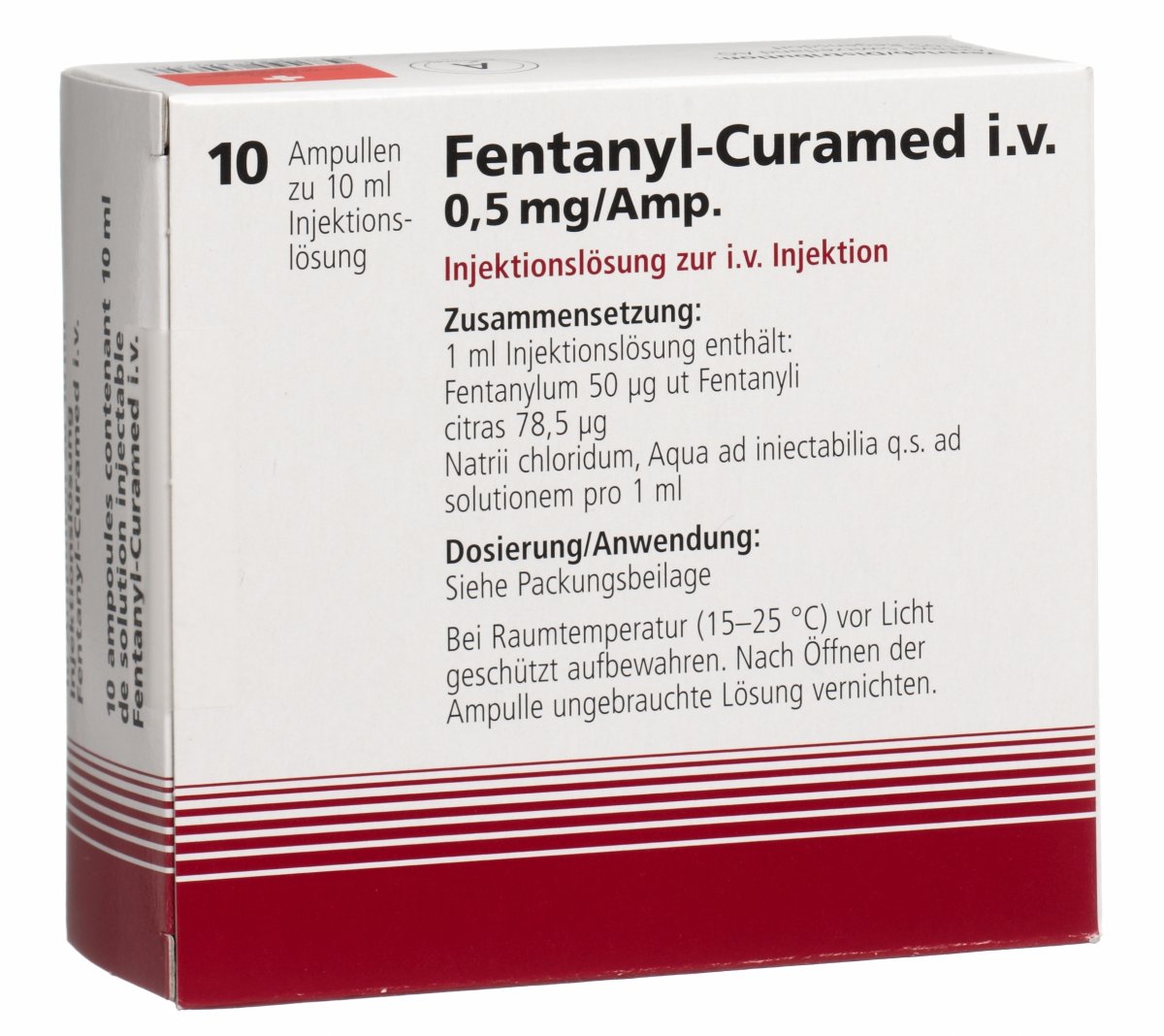 Fentanyl Curamed Injektionslosung 0 5mg 10ml 10 Ampullen 10ml In Der Adler Apotheke