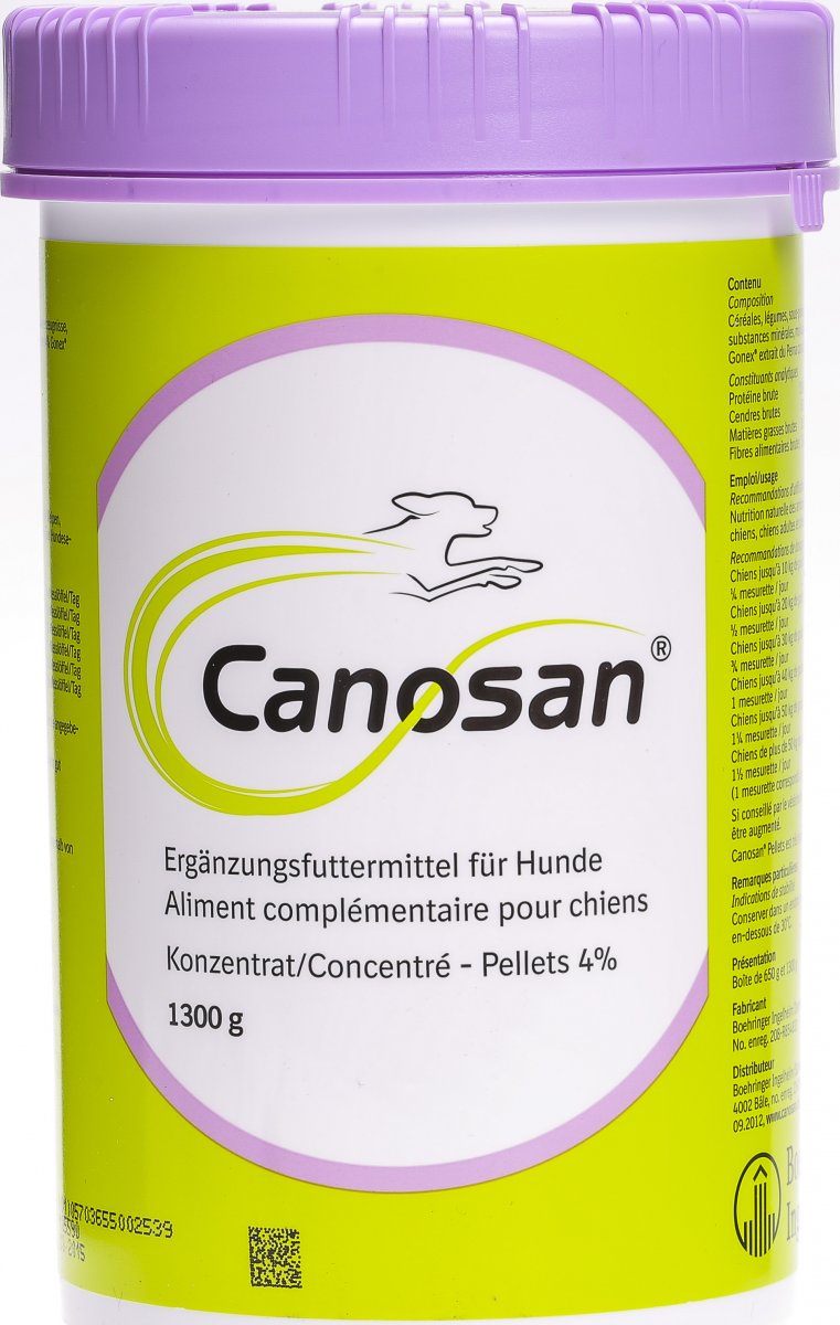 Canosan Konzentrat Pellets 4 Hund Dose 1300g in der Adler Apotheke