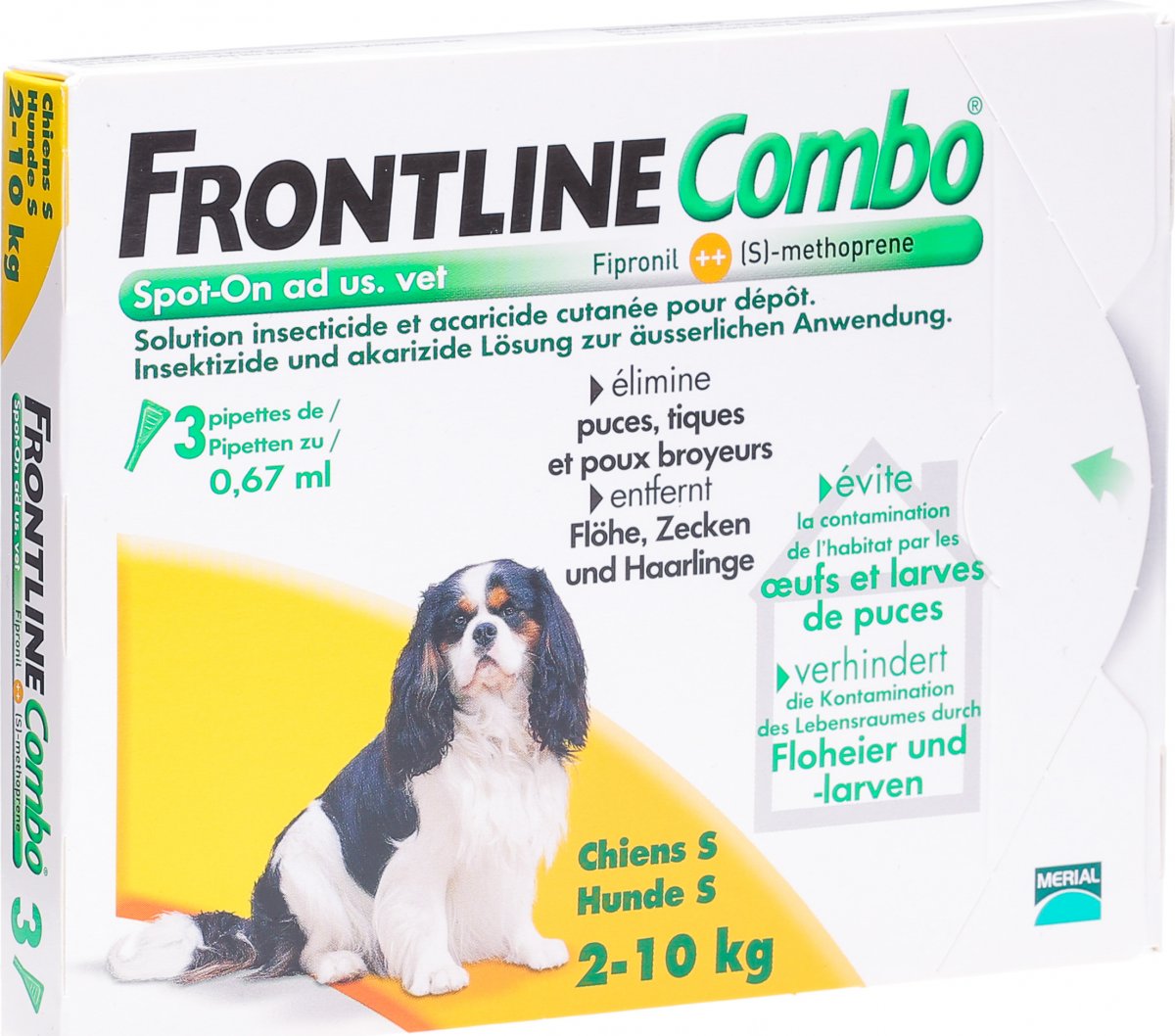 Frontline Combo Spot On Lösung Hund S 3x 0.67ml in der Adler Apotheke