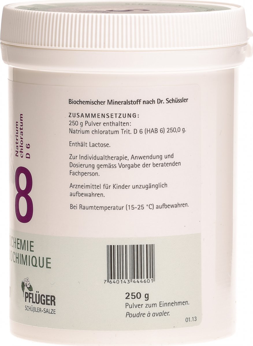 Pflueger Schussler Nr 8 Natr Chlor Pulver D 6 250g In Der Adler Apotheke