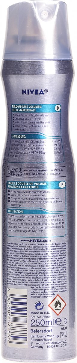 Nivea Hair Styling Spray Volume Care 250ml In Der Adler Apotheke