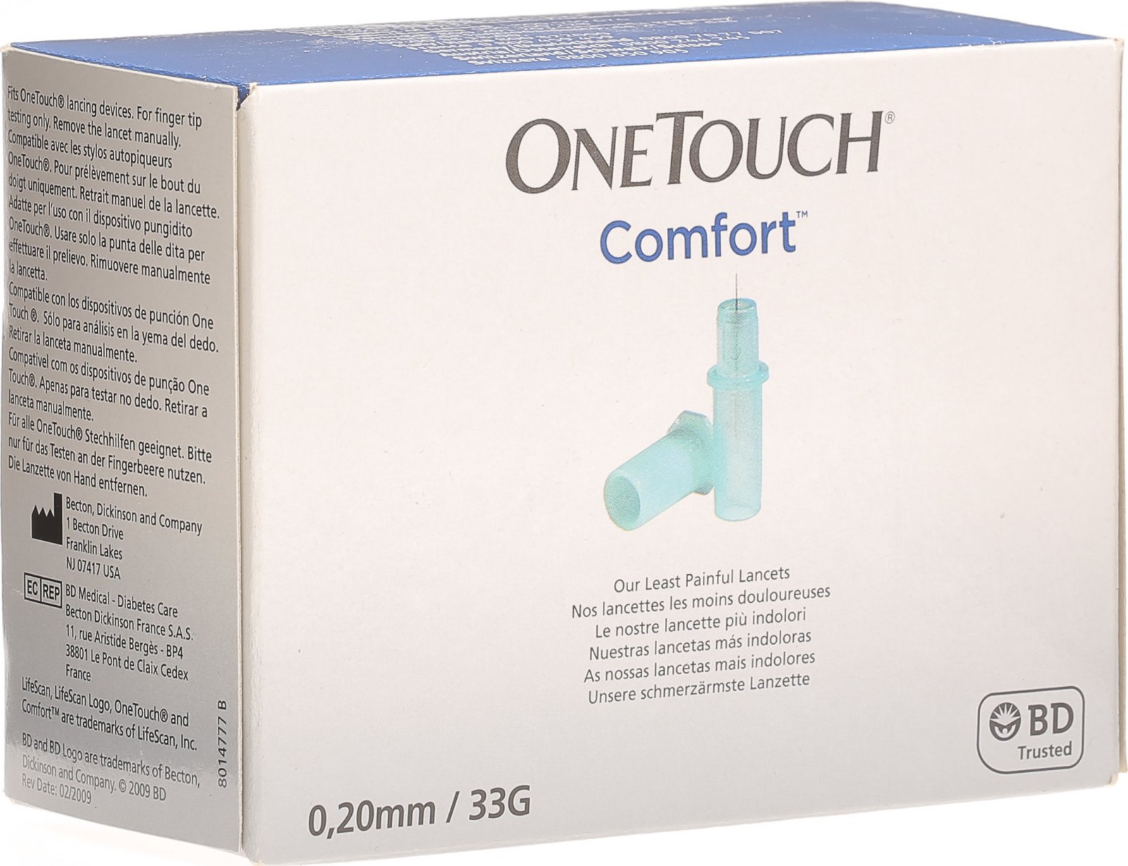 One Touch Comfort Lanzetten Steril 200 Stuck In Der Adler Apotheke