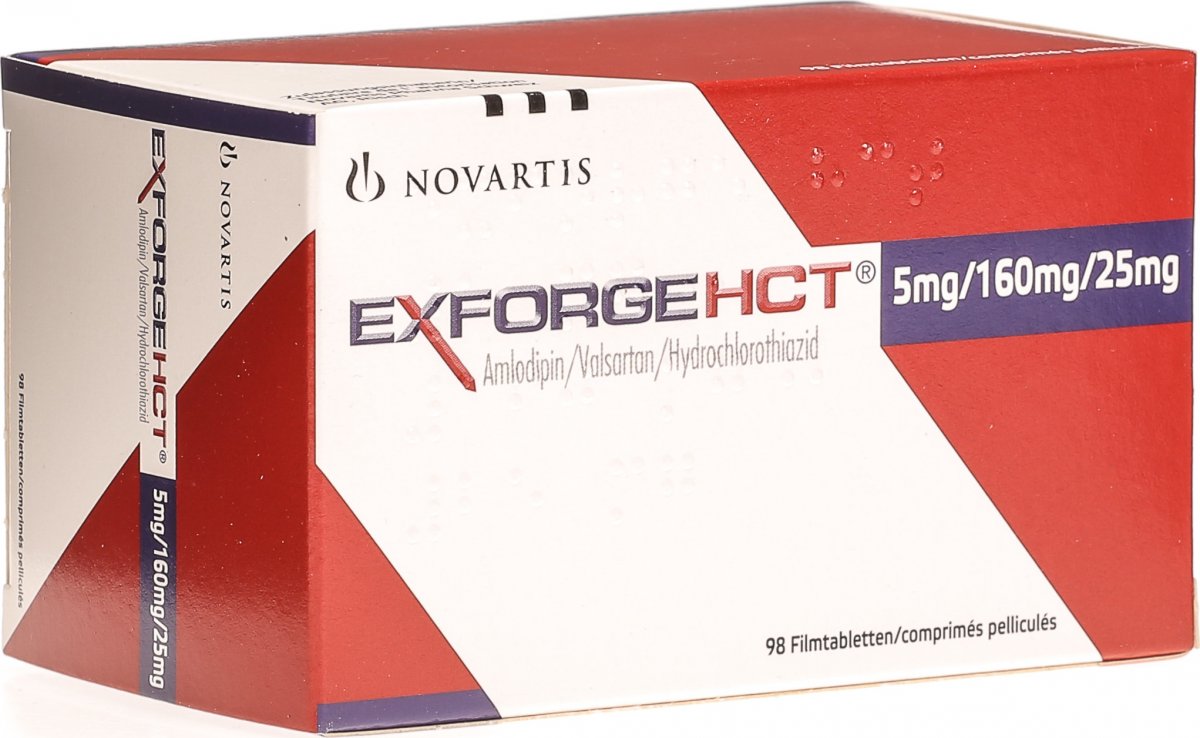 Exforge HCT Filmtabletten 5mg/160mg/25mg 98 Stück In Der Adler Apotheke