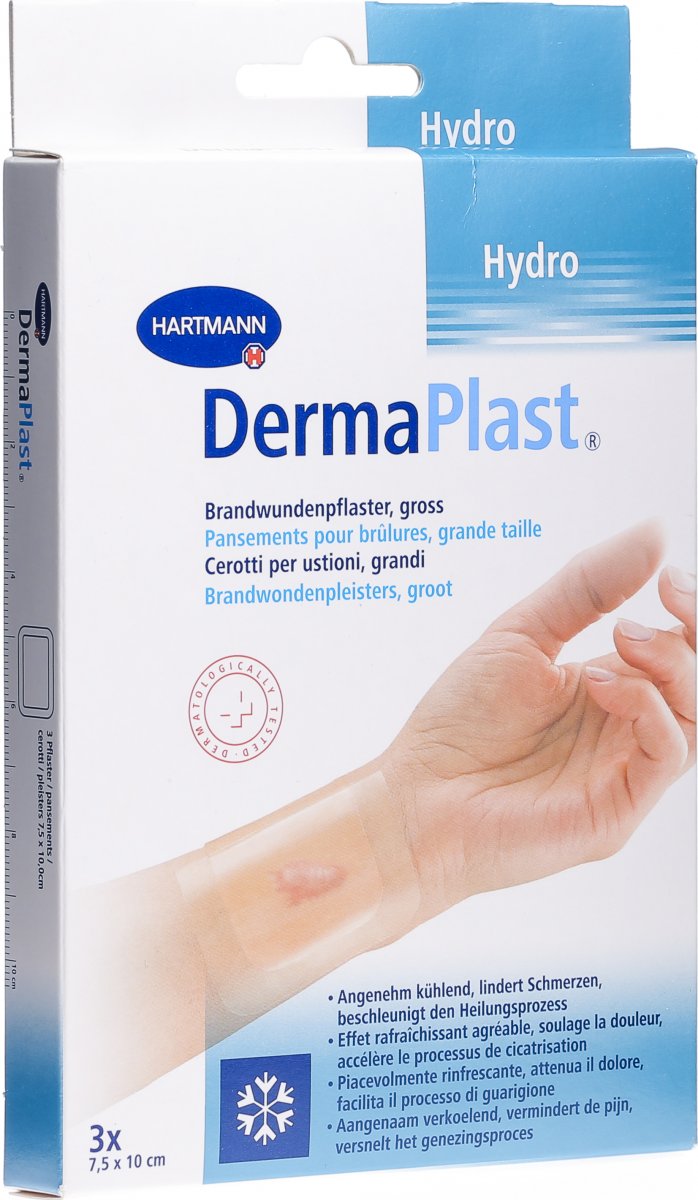 Dermaplast Hydro Brandwundenpflaster Gross St Ck In Der Adler Apotheke