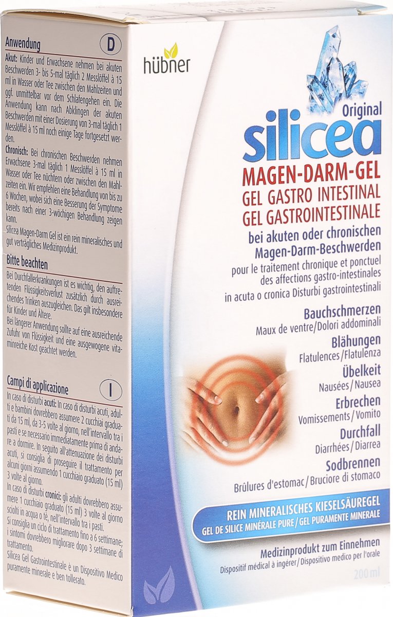 Hübner Silicea Magen Darm Gel 200ml in der Adler Apotheke