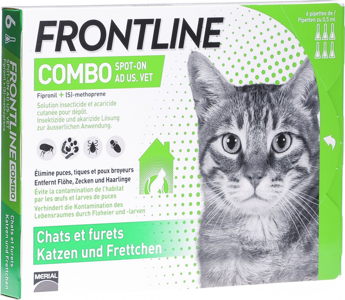 Frontline Combo Spot On Lösung Katzen 6x 05ml