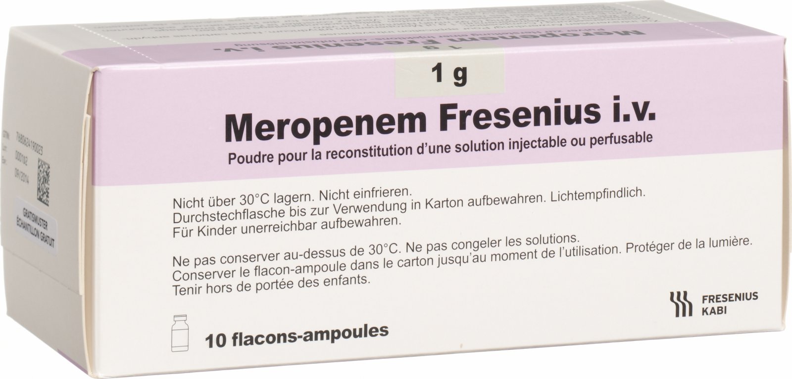 Meropenem Fresenius Trockensubstanz 1g i.v. 10 Stück in ...