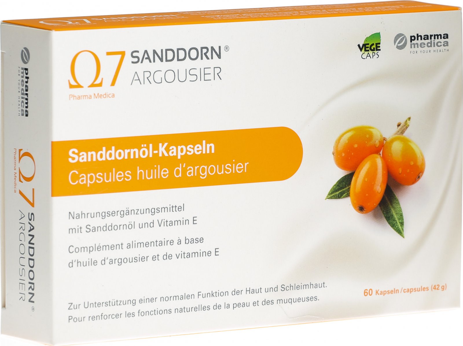 Ω7 Sanddorn Argousier Sanddornöl Kapseln 60 Stück In Der Adler Apotheke