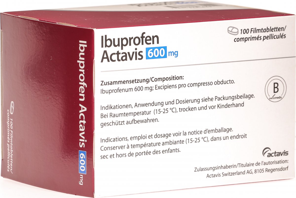 Ibuprofen Actavis Filmtabletten 600mg 100 Stück in der Adler Apotheke