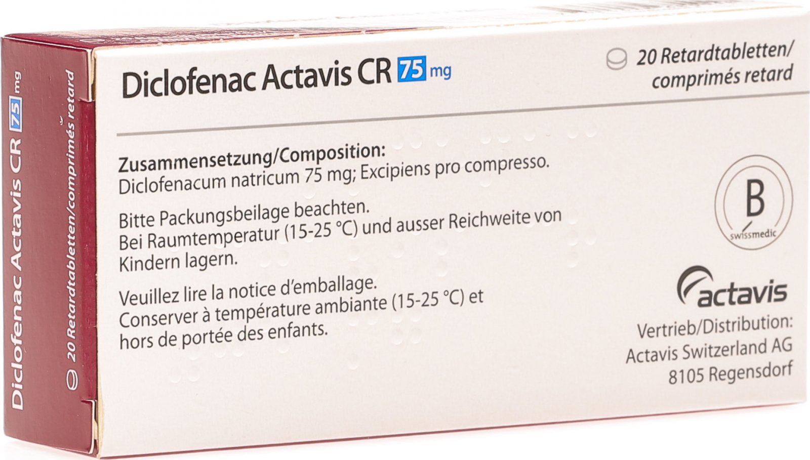 Diclofenac Actavis Cr Retard Tabletten 75mg 20 Stück in der Adler Apotheke