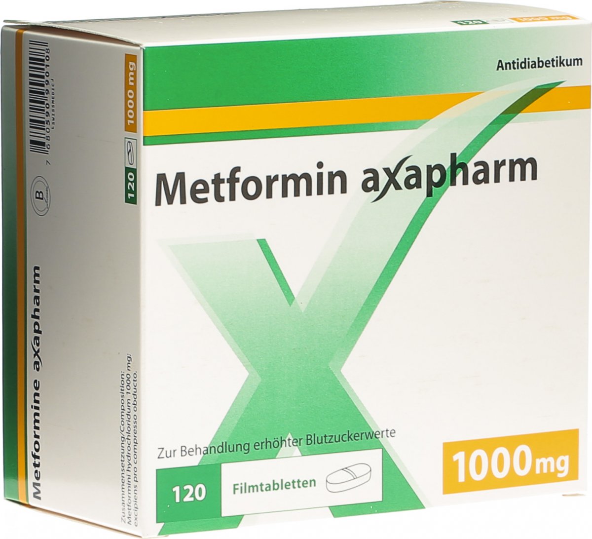 Metformin 1000 mg 100 stück preis