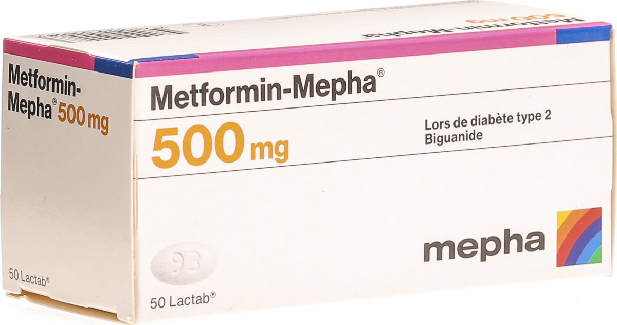 Metformin Mepha Lactabs 500mg neu 50 Stück in der Adler Apotheke