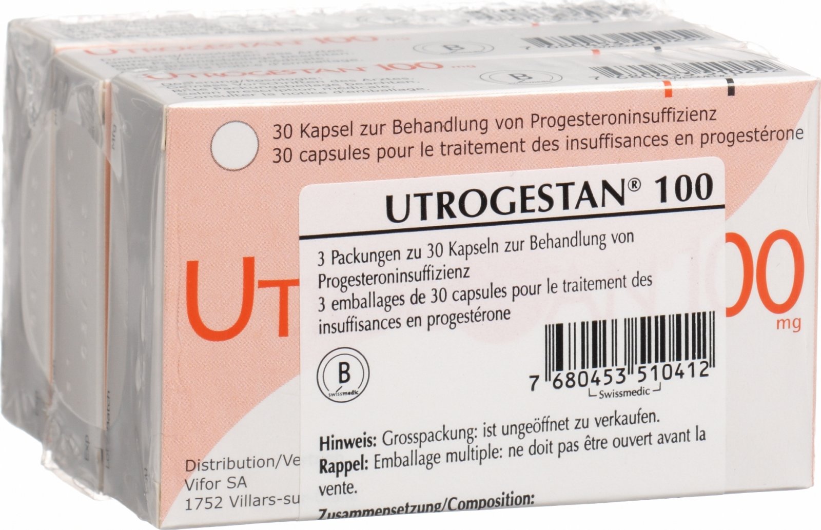 Utrogestan Kapseln 100mg 3x 30 Stück in der Adler Apotheke