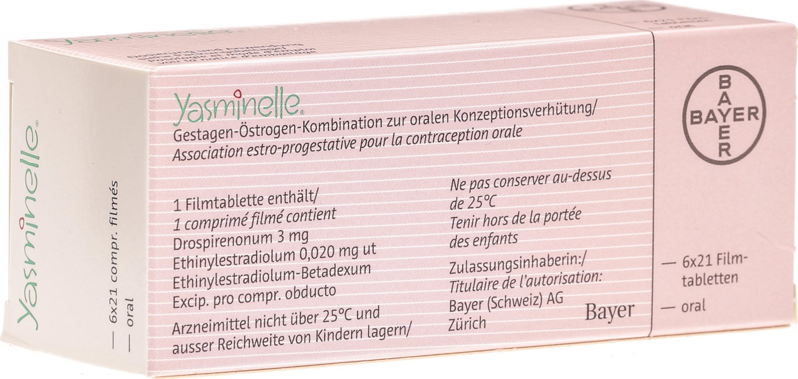 Yasminelle 6x21 Filmtabletten In Der Adler Apotheke