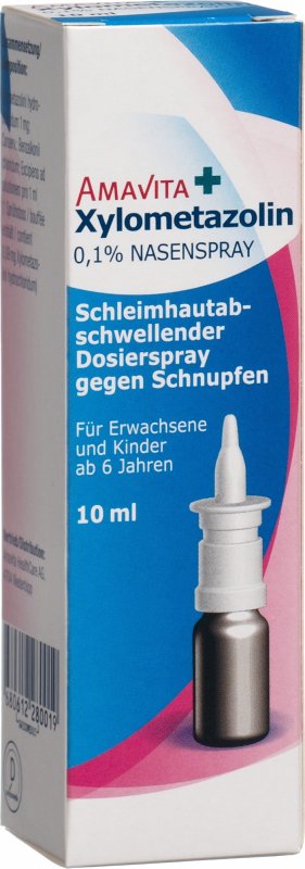 Amavita Xylometazolin Nasenspray 01 10ml In Der Adler Apotheke