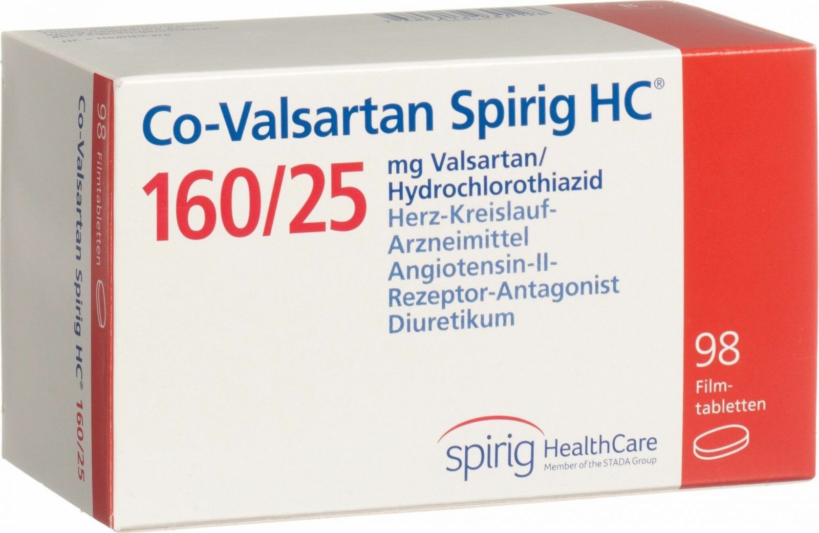 Co Valsartan Spirig Hc Filmtabletten 16025 98 Stück In Der Adler Apotheke