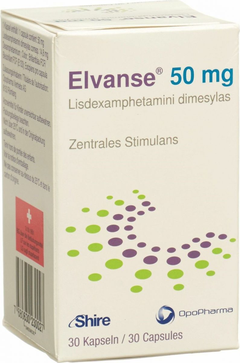 Elvanse Kapseln 50mg Flasche 30 Stück in der Adler Apotheke