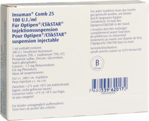 Insulin Insuman Comb 25 Injektionssuspension Optipen 5x 3ml In Der ...