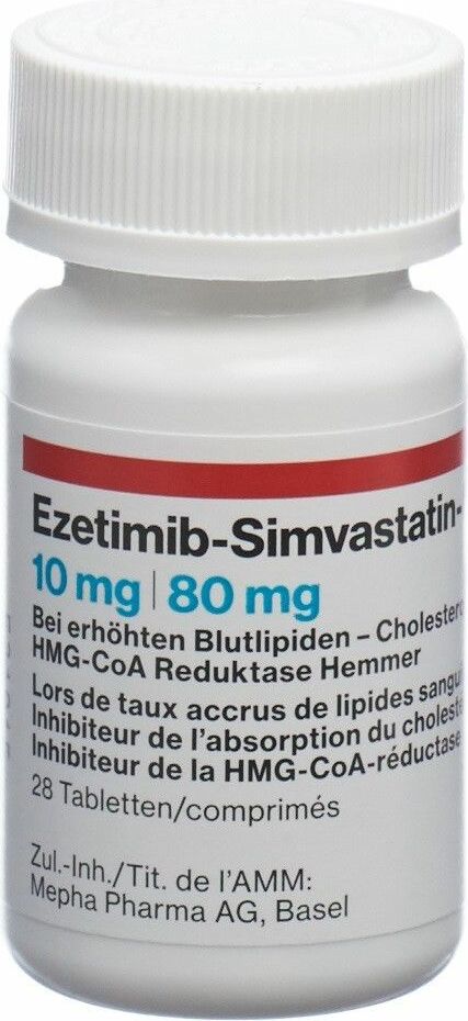 Ezetimib Simvastatin Mepha Tabletten Mg Dose St Ck In Der Adler Apotheke