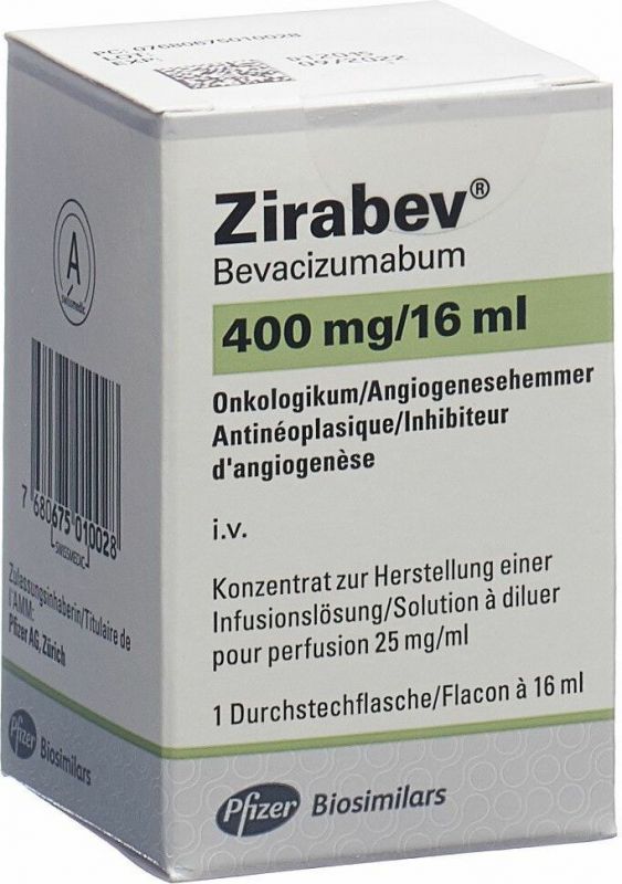 Zirabev Infusionskonzentrat 400mg/16ml Vial 16ml in der Adler Apotheke