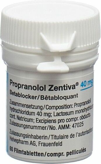 Propranolol zentiva 40 mg