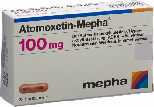 Atomoxetin Mepha Kapseln 100mg 28 Stück in der Adler Apotheke